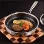 Stainless Steel Honeycomb Frying Pan