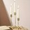 Vintage Brass Gold Candlestick Holder Set Of 3